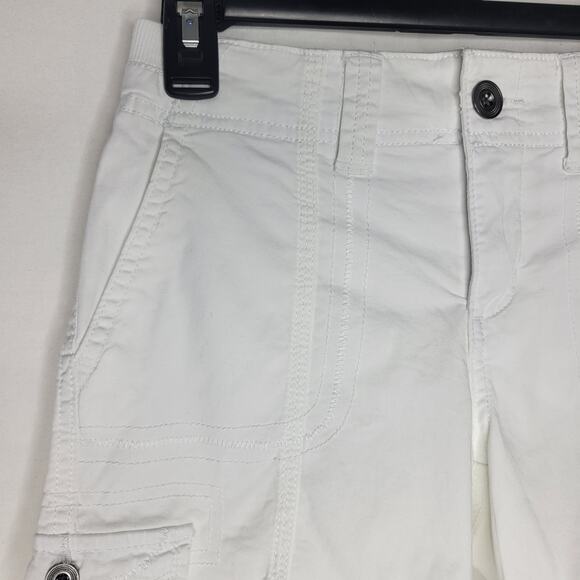 Style & Co Mid-Rise Comfort-Waist Cargo Shorts White NWT Petite Size 2 - Picture 3 of 8